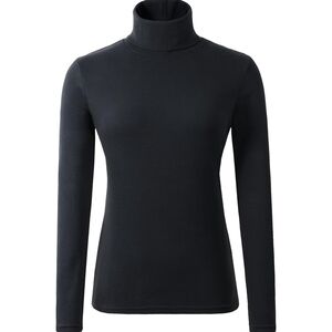 Women's Favorite Long-Sleeve Turtleneck - Solid Medium PETITE